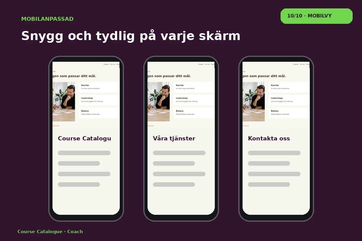 Course Catalogue – Mobilvy för coach