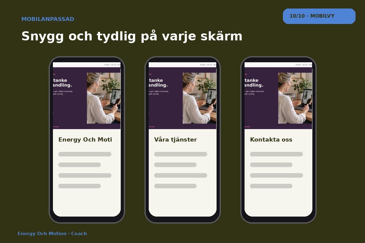 Energy & Motion – Mobilvy för coach