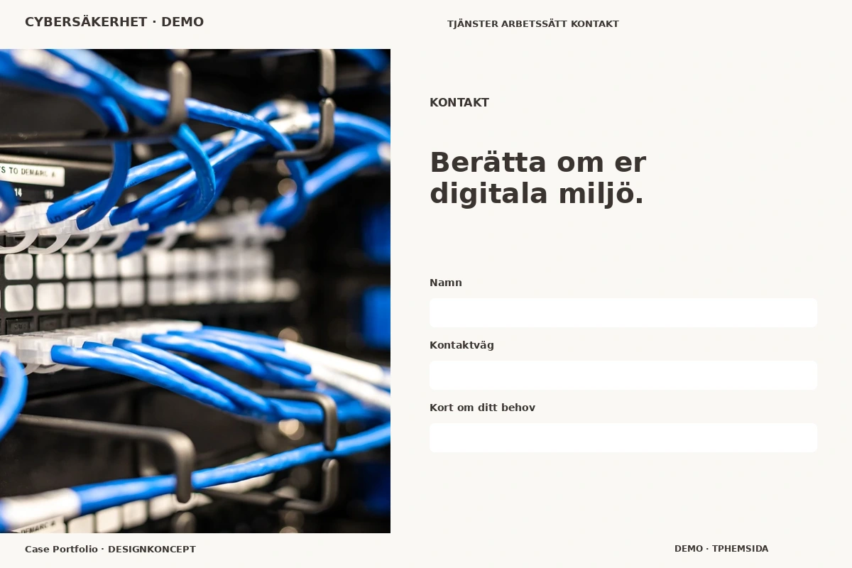 Case Portfolio – Kontakt för cybersäkerhet