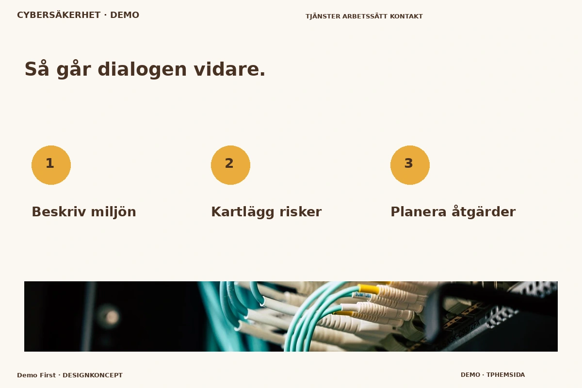 Demo First – Så fungerar dialogen för cybersäkerhet