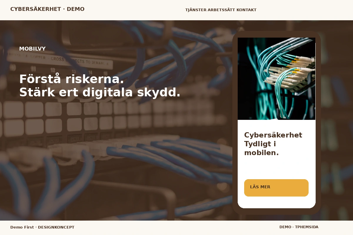 Demo First – Mobilvy för cybersäkerhet