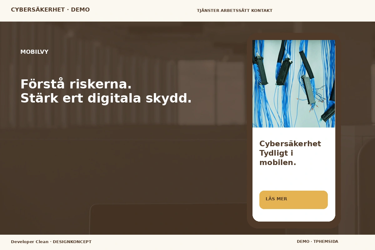 Developer Clean – Mobilvy för cybersäkerhet