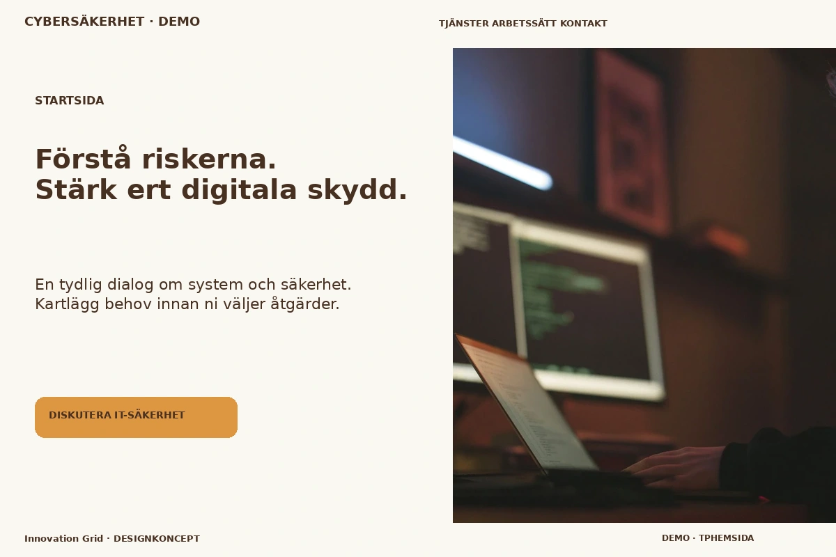 Innovation Grid – Startsida för cybersäkerhet