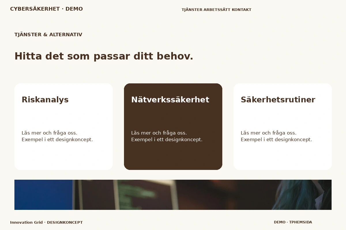 Innovation Grid – Tjänster & alternativ för cybersäkerhet