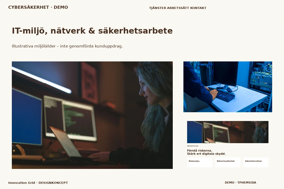 Innovation Grid – IT-miljö, nätverk & säkerhetsarbete för cybersäkerhet