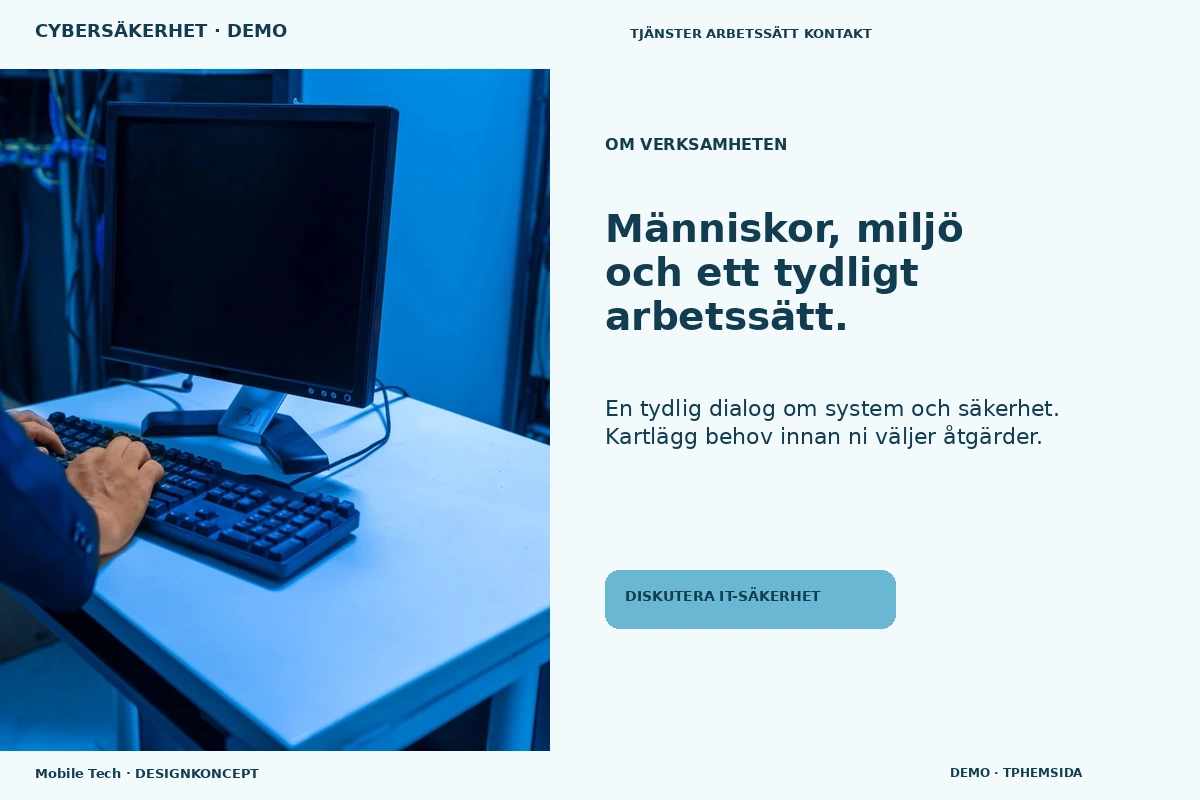 Mobile Tech – Om verksamheten för cybersäkerhet