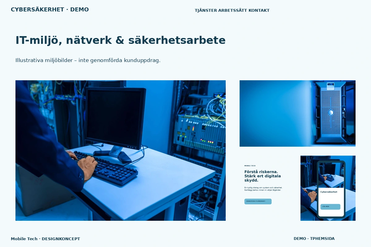 Mobile Tech – IT-miljö, nätverk & säkerhetsarbete för cybersäkerhet