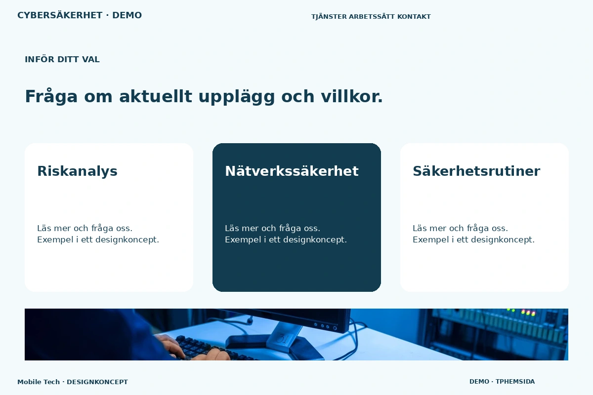 Mobile Tech – Alternativ & villkor för cybersäkerhet