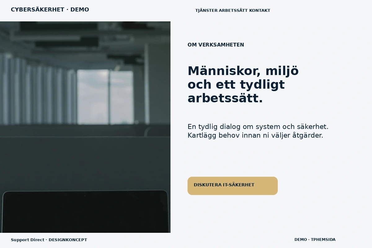 Support Direct – Om verksamheten för cybersäkerhet