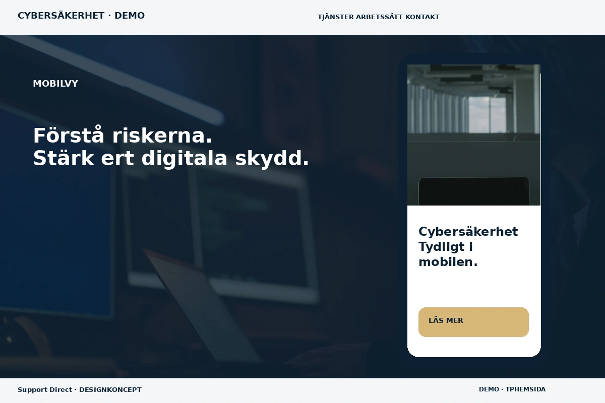 Support Direct – Mobilvy för cybersäkerhet