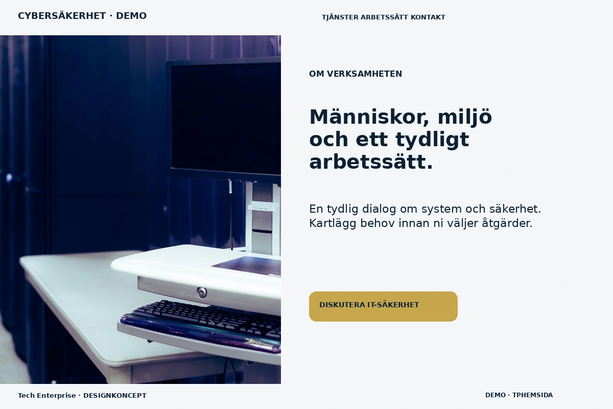 Tech Enterprise – Om verksamheten för cybersäkerhet