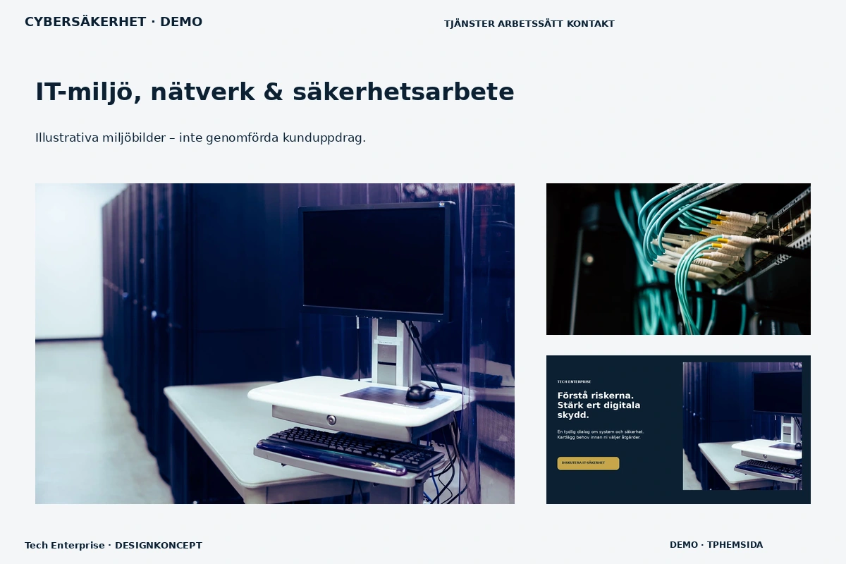 Tech Enterprise – IT-miljö, nätverk & säkerhetsarbete för cybersäkerhet