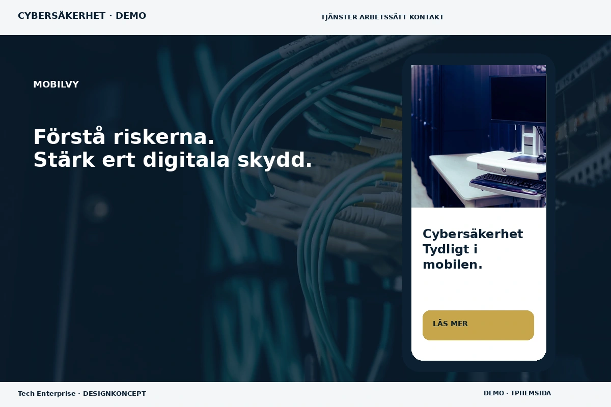 Tech Enterprise – Mobilvy för cybersäkerhet