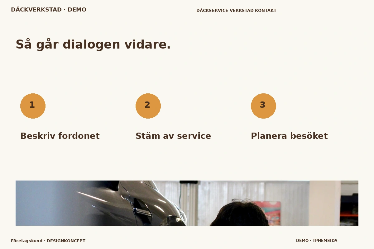 Företagskund – Så fungerar dialogen för däckverkstad