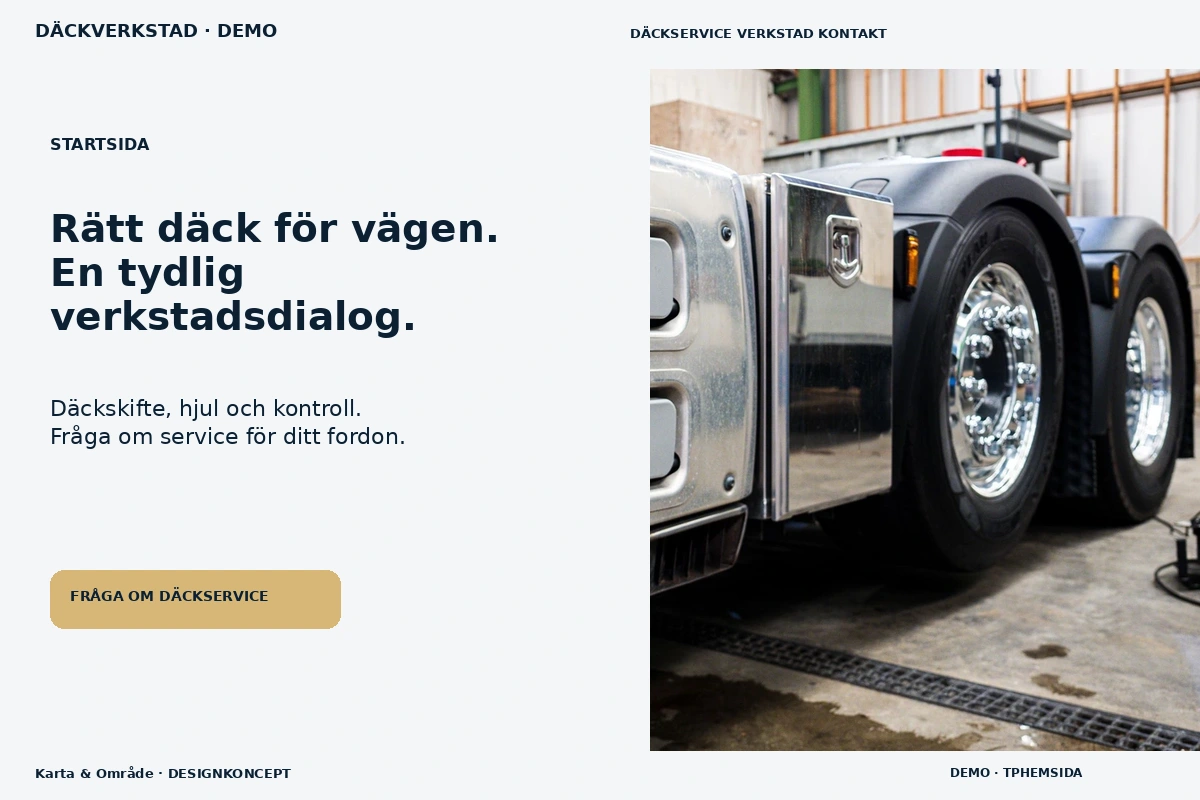 Karta & Område – Startsida för däckverkstad
