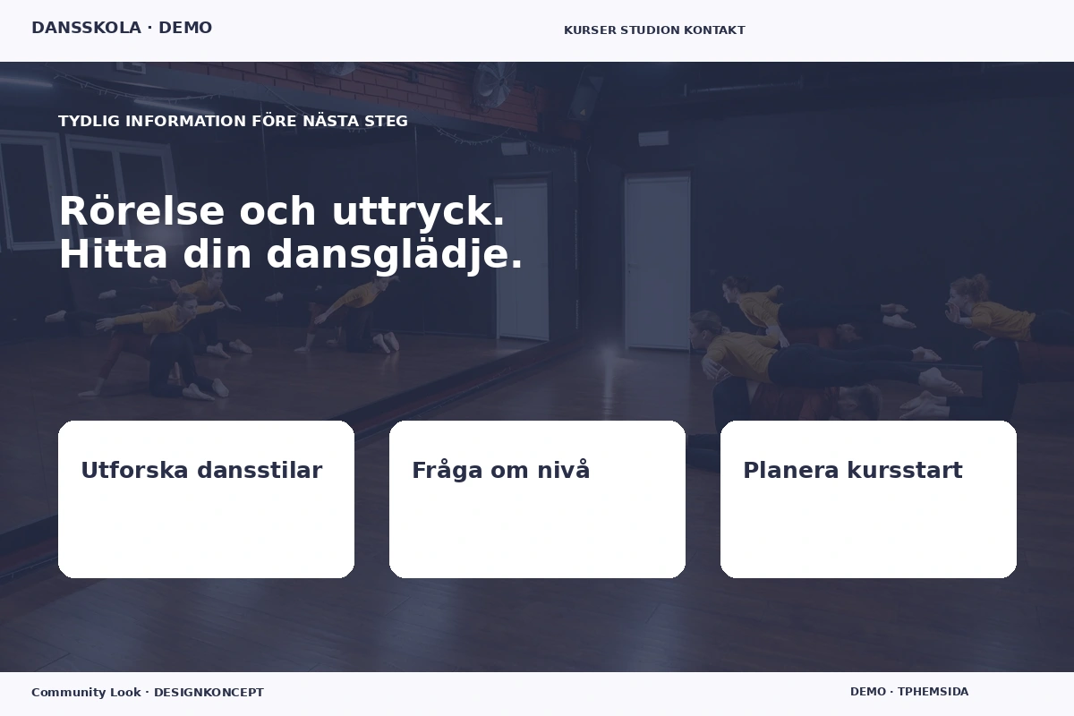 Community Look – Inför ditt val för dansskola