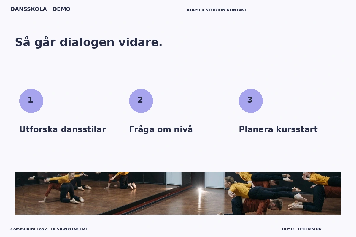 Community Look – Så fungerar dialogen för dansskola