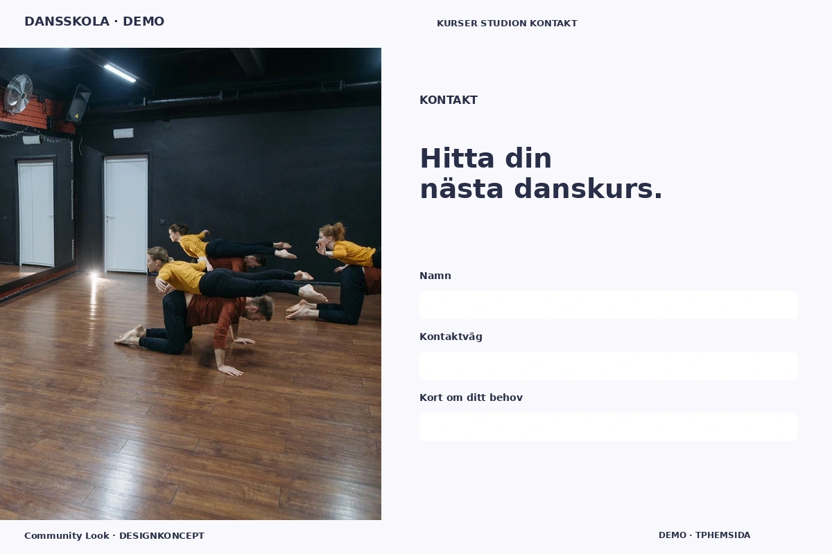Community Look – Kontakt för dansskola