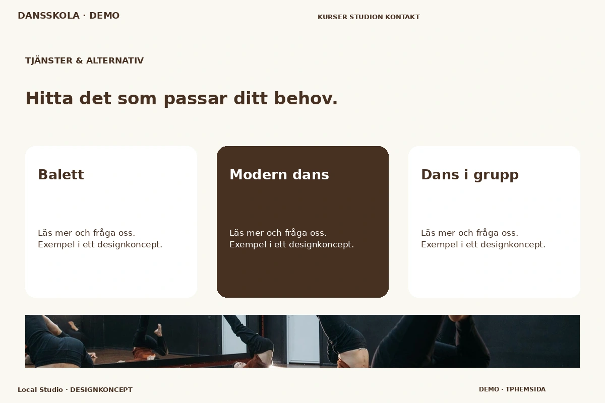 Local Studio – Tjänster & alternativ för dansskola