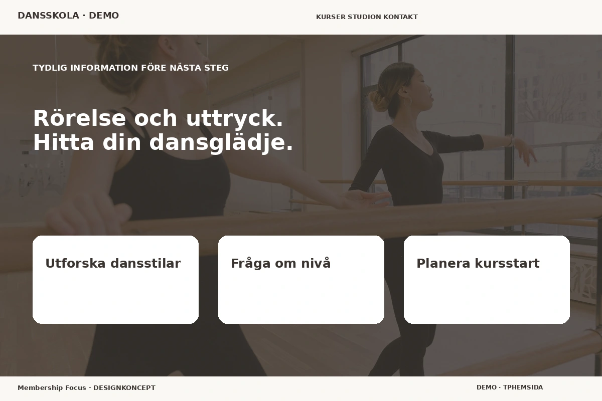 Membership Focus – Inför ditt val för dansskola