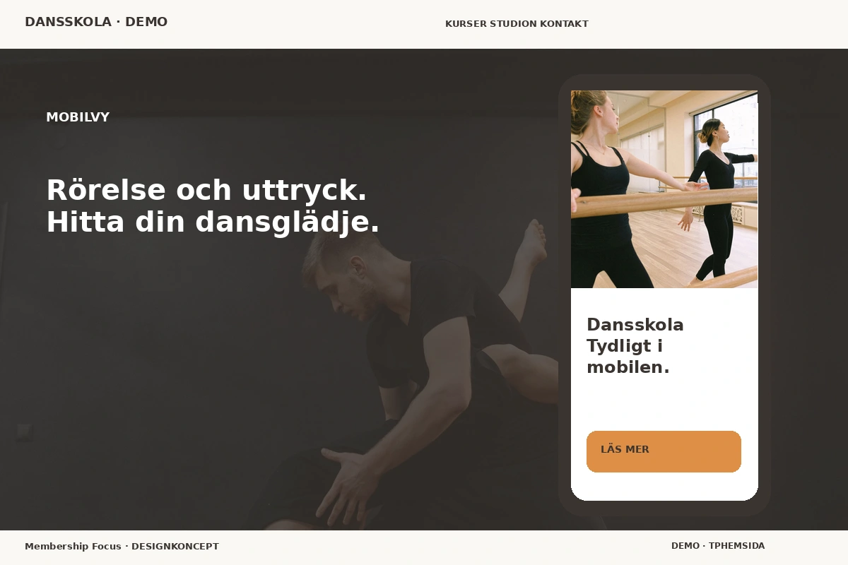 Membership Focus – Mobilvy för dansskola