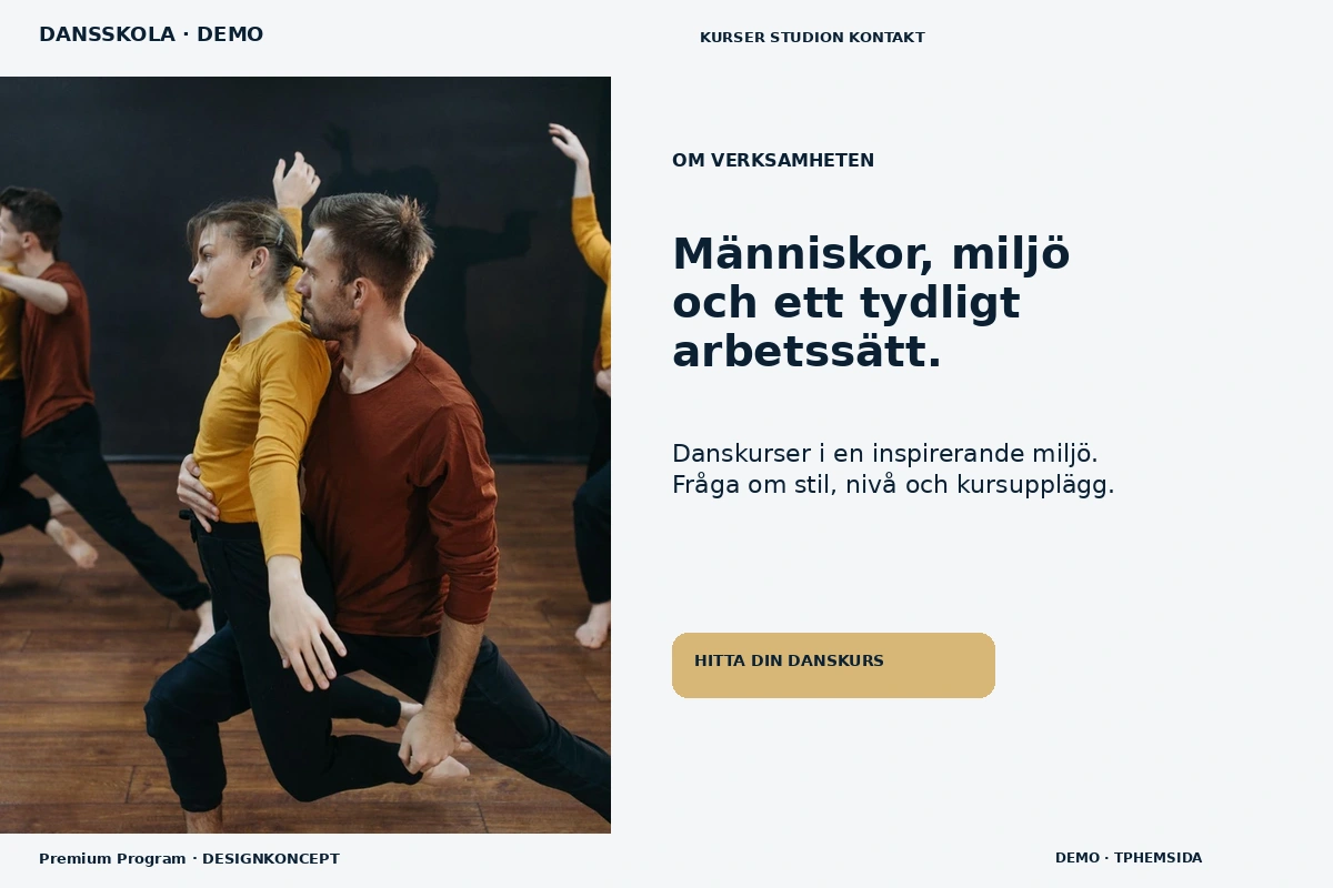 Premium Program – Om verksamheten för dansskola