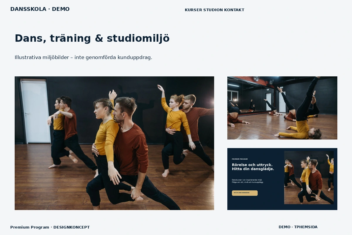 Premium Program – Dans, träning & studiomiljö för dansskola