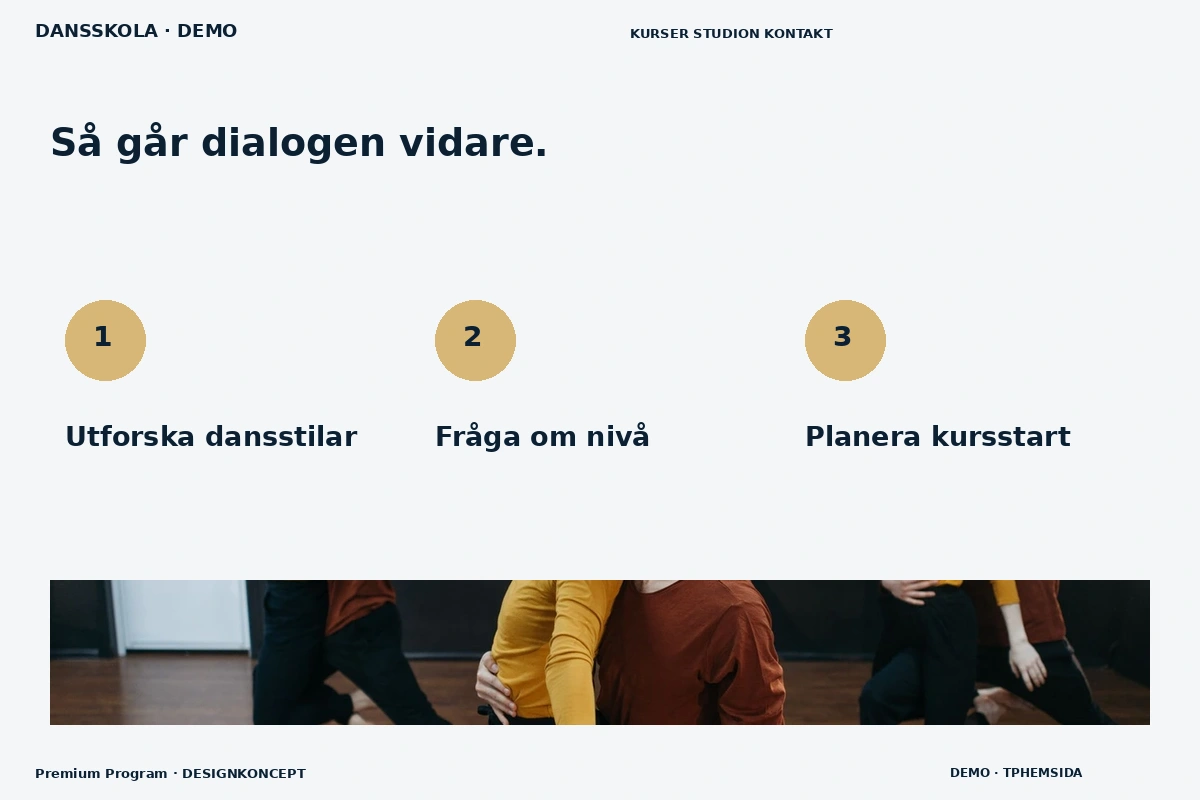 Premium Program – Så fungerar dialogen för dansskola