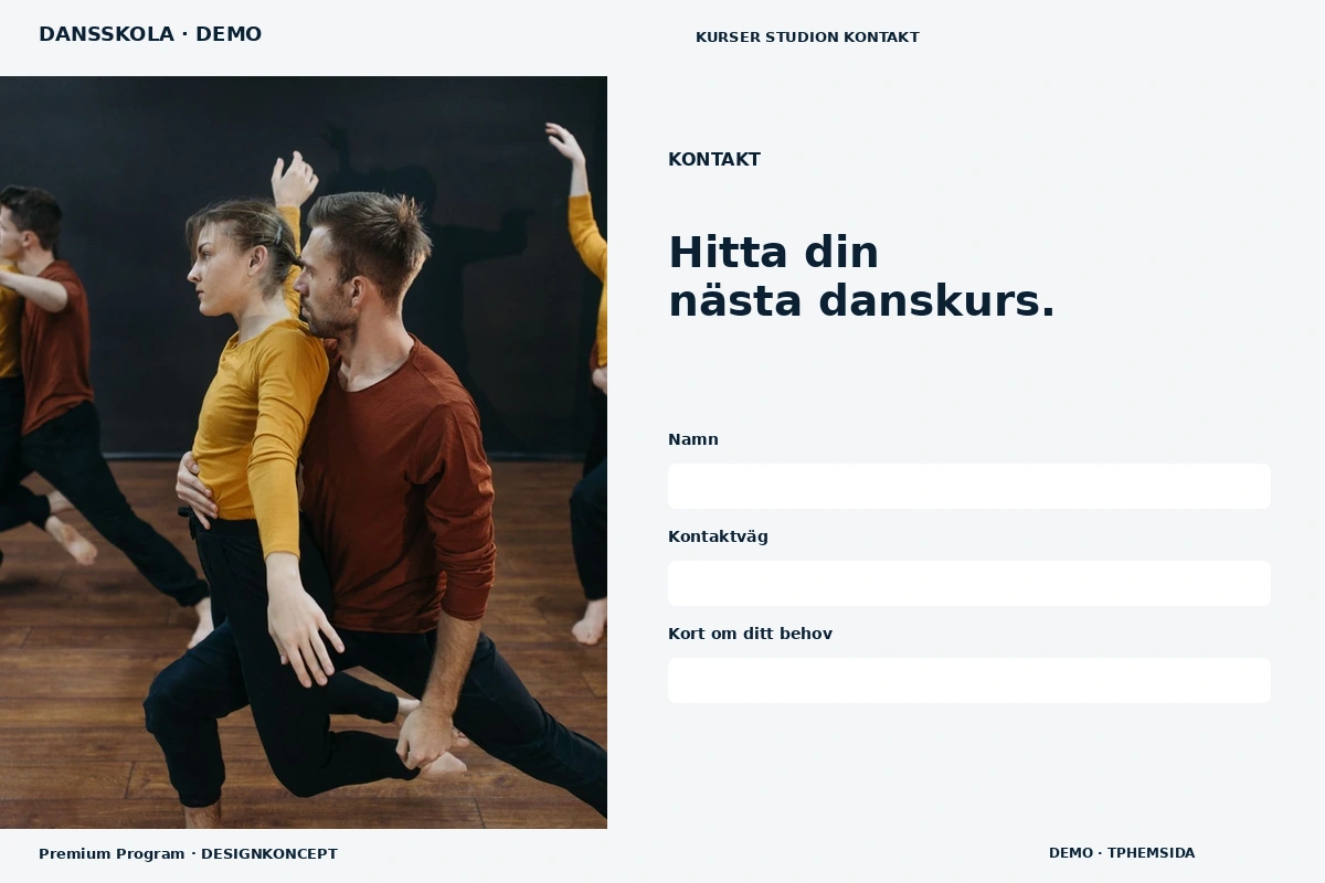 Premium Program – Kontakt för dansskola