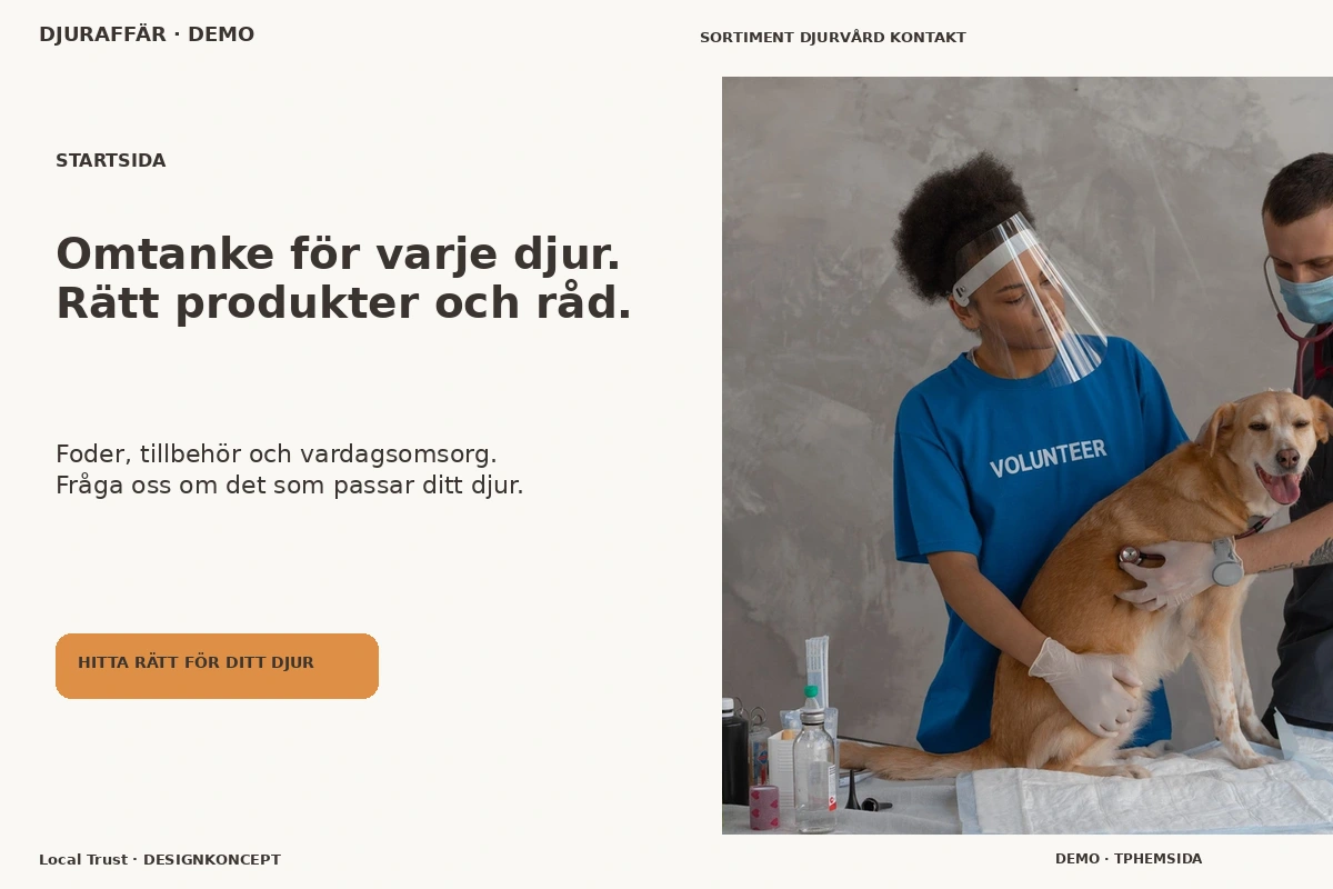 Local Trust – Startsida för djuraffär