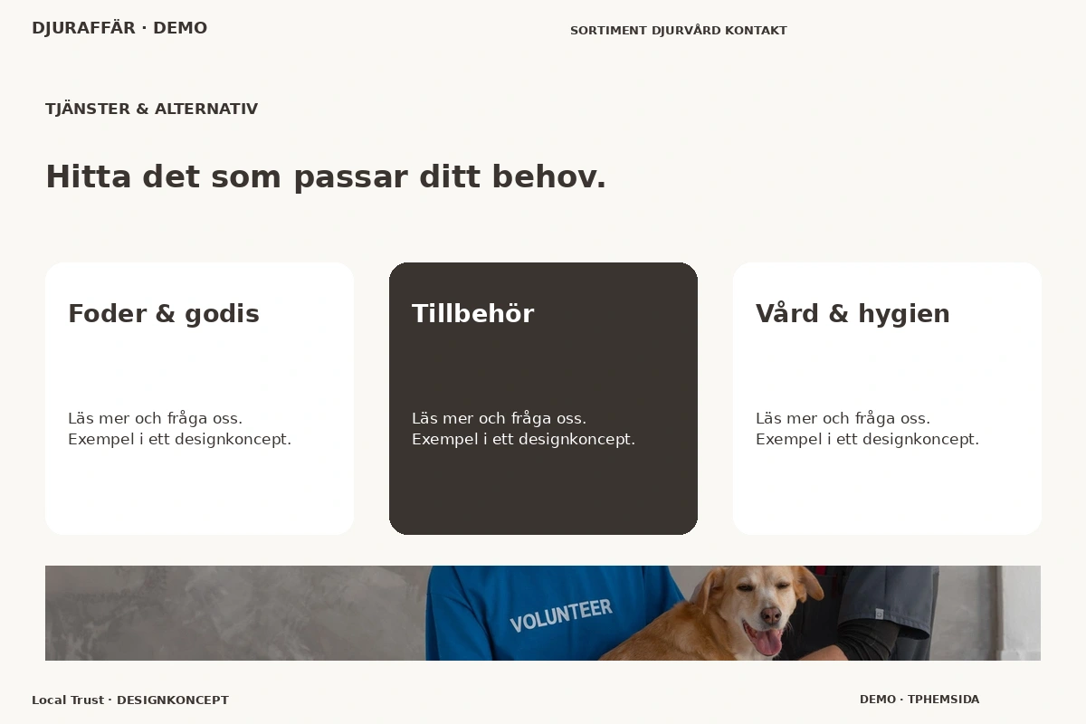 Local Trust – Tjänster & alternativ för djuraffär