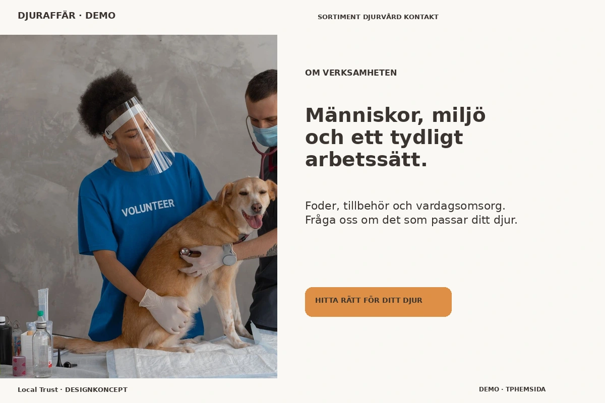 Local Trust – Om verksamheten för djuraffär