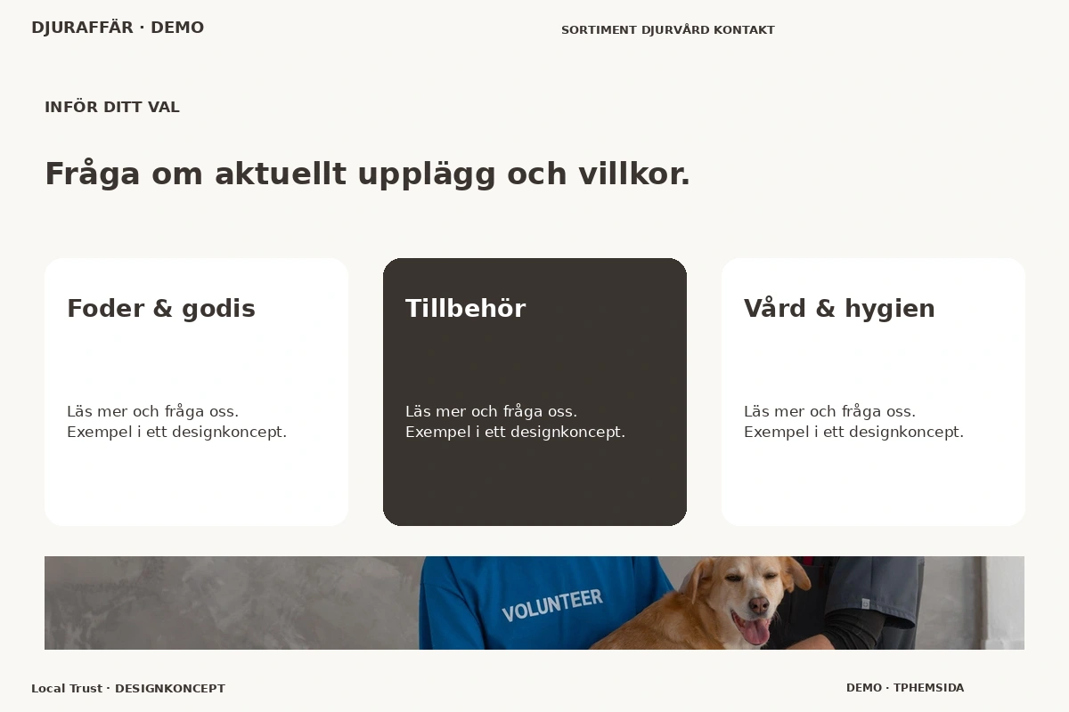 Local Trust – Alternativ & villkor för djuraffär