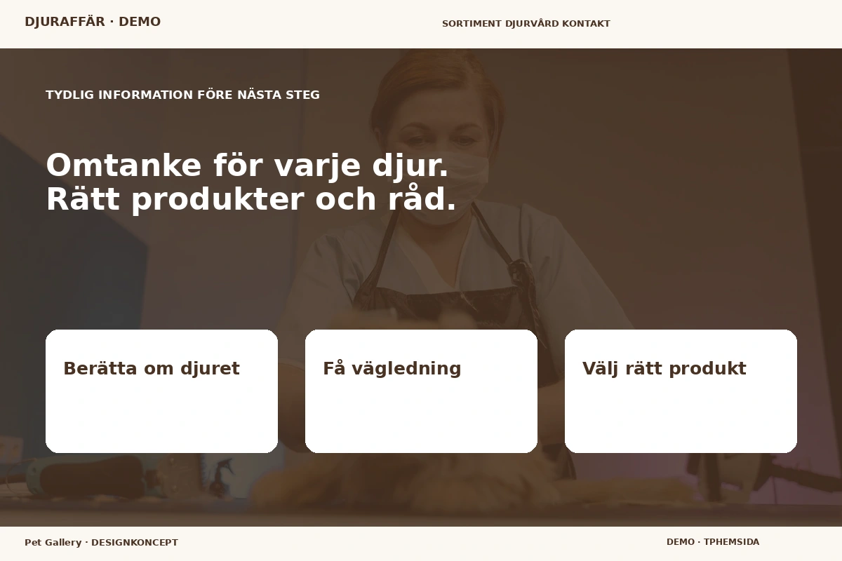 Pet Gallery – Inför ditt val för djuraffär