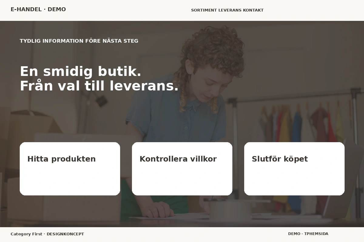 Category First – Inför ditt val för e-handel