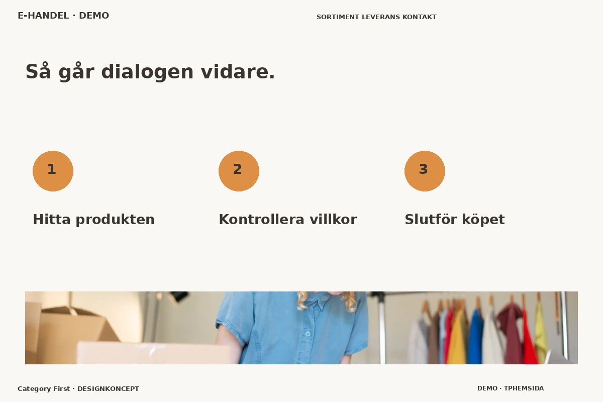 Category First – Så fungerar dialogen för e-handel