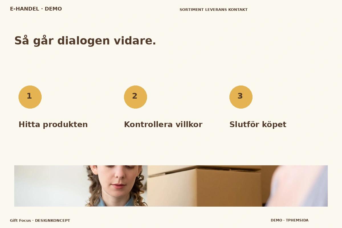 Gift Focus – Så fungerar dialogen för e-handel