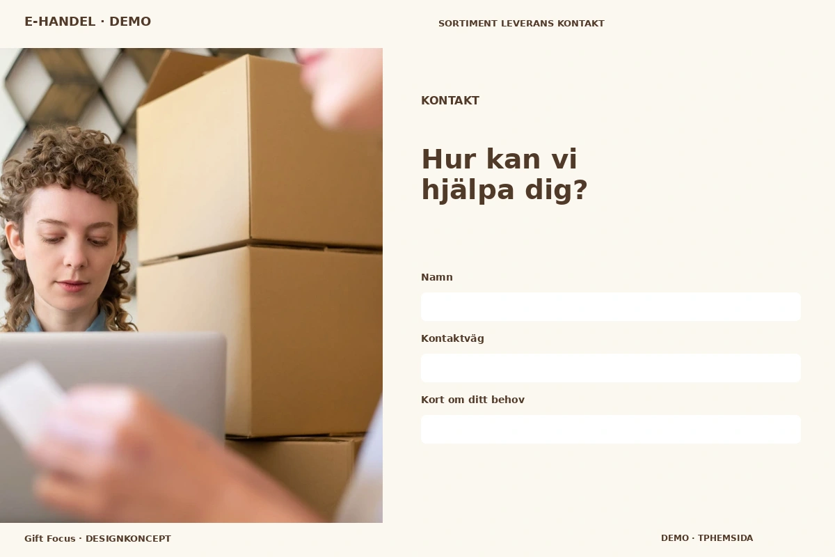 Gift Focus – Kontakt för e-handel