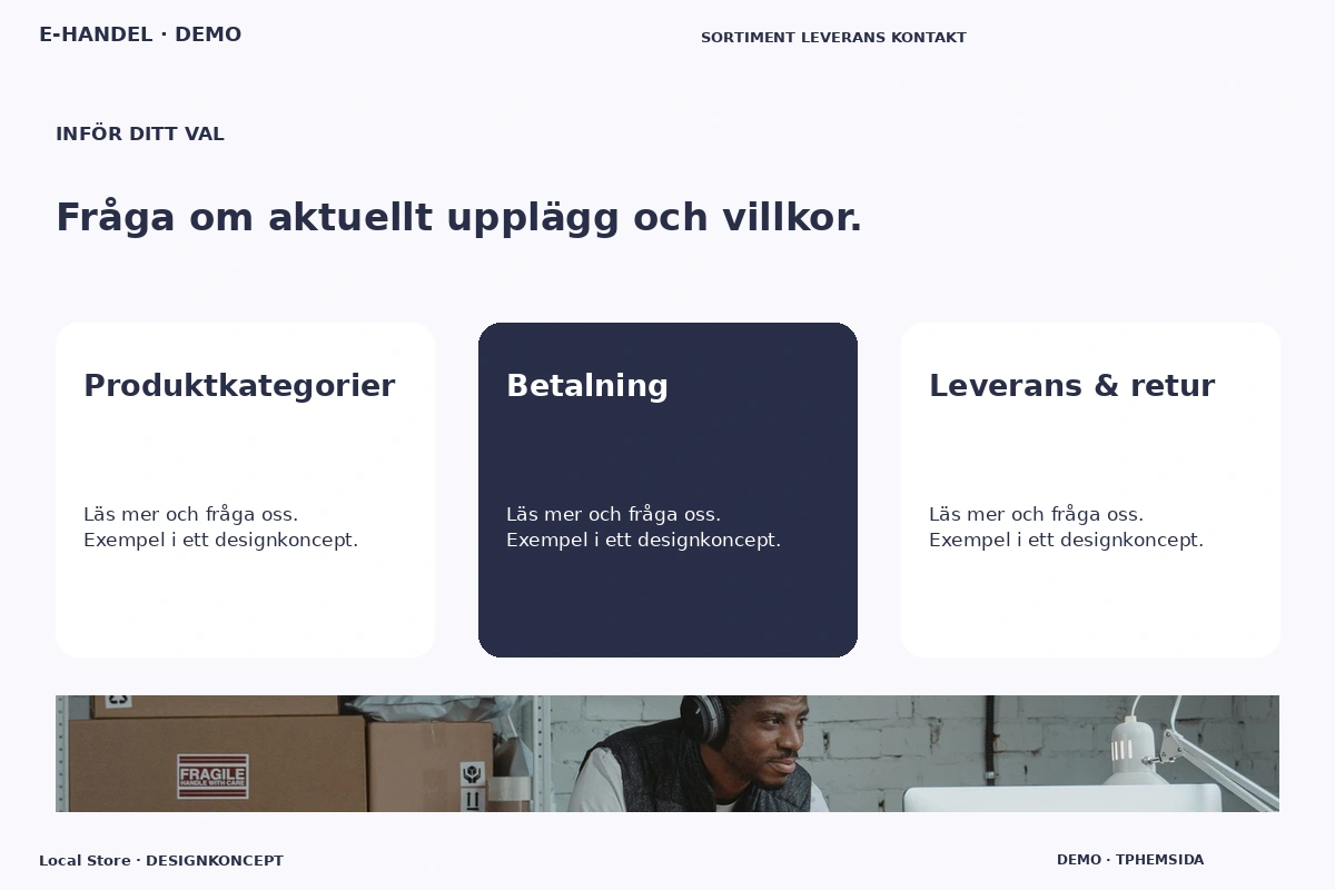 Local Store – Alternativ & villkor för e-handel