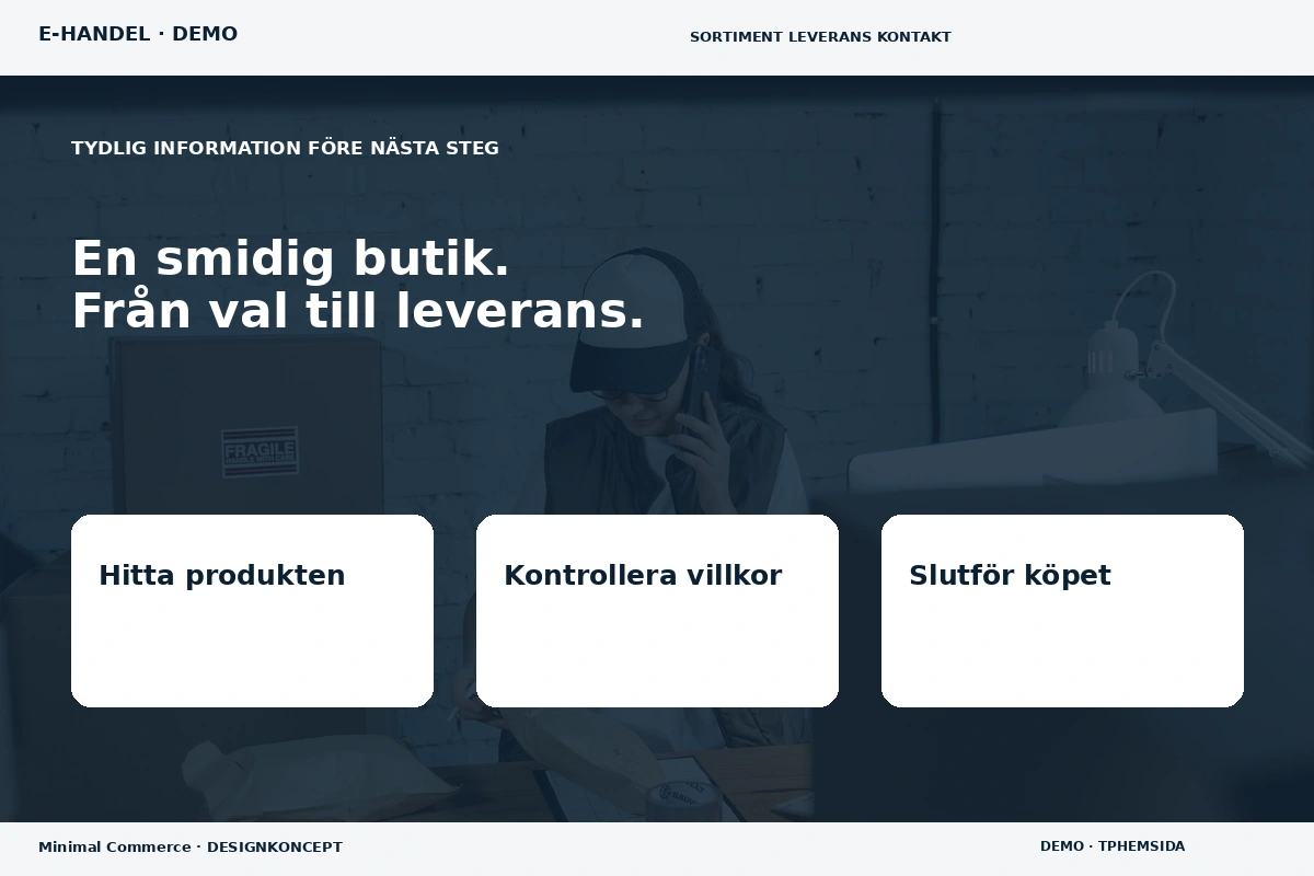 Minimal Commerce – Inför ditt val för e-handel