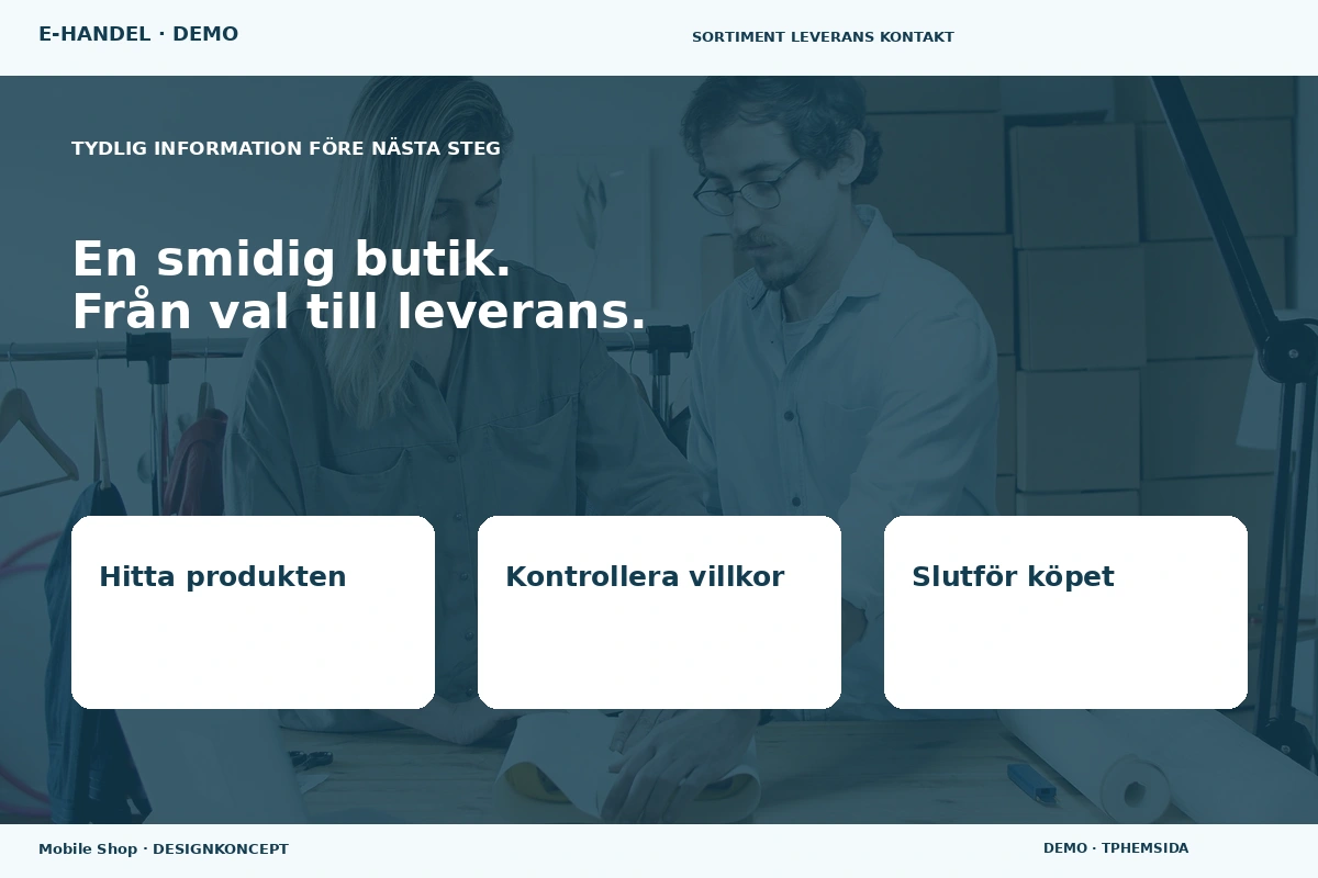 Mobile Shop – Inför ditt val för e-handel