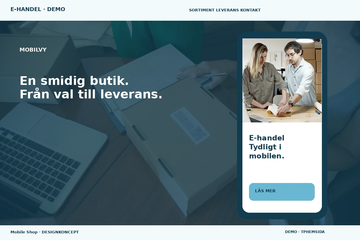 Mobile Shop – Mobilvy för e-handel