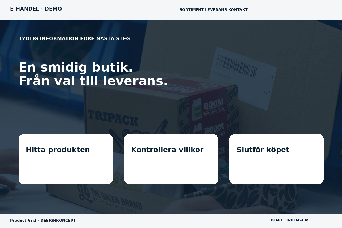 Product Grid – Inför ditt val för e-handel
