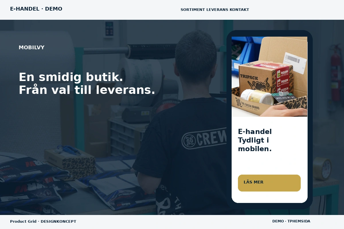 Product Grid – Mobilvy för e-handel