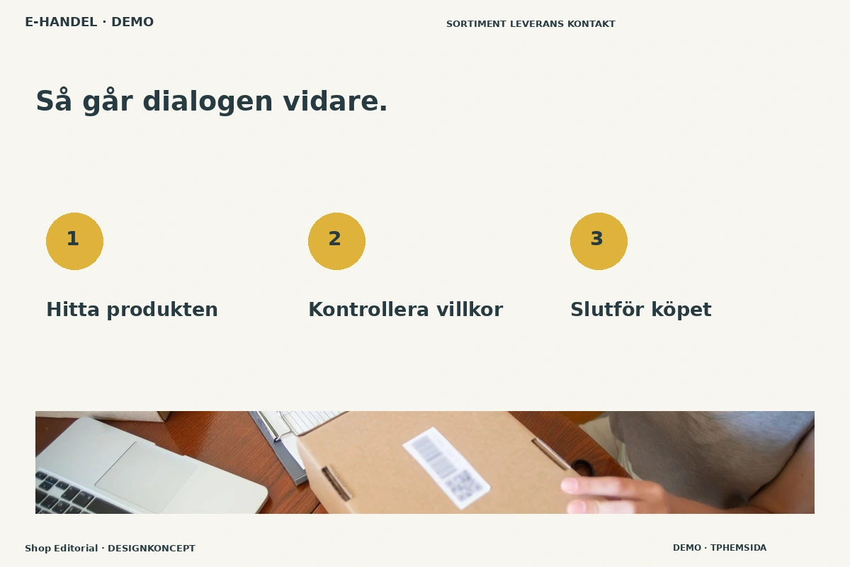 Shop Editorial – Så fungerar dialogen för e-handel