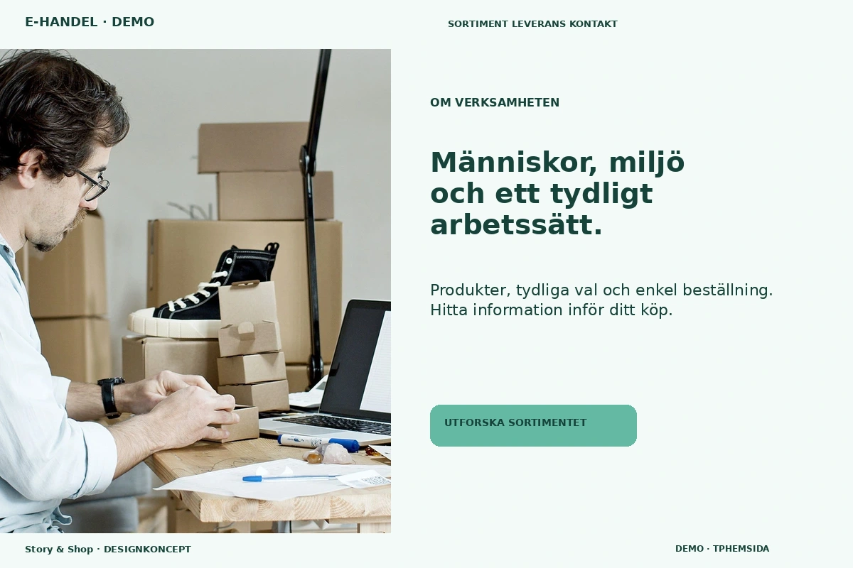 Story & Shop – Om verksamheten för e-handel