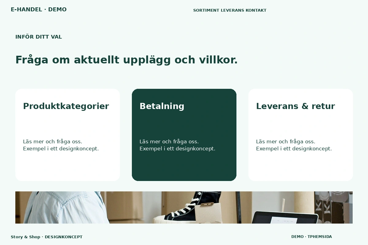 Story & Shop – Alternativ & villkor för e-handel