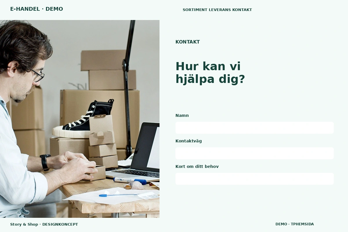 Story & Shop – Kontakt för e-handel