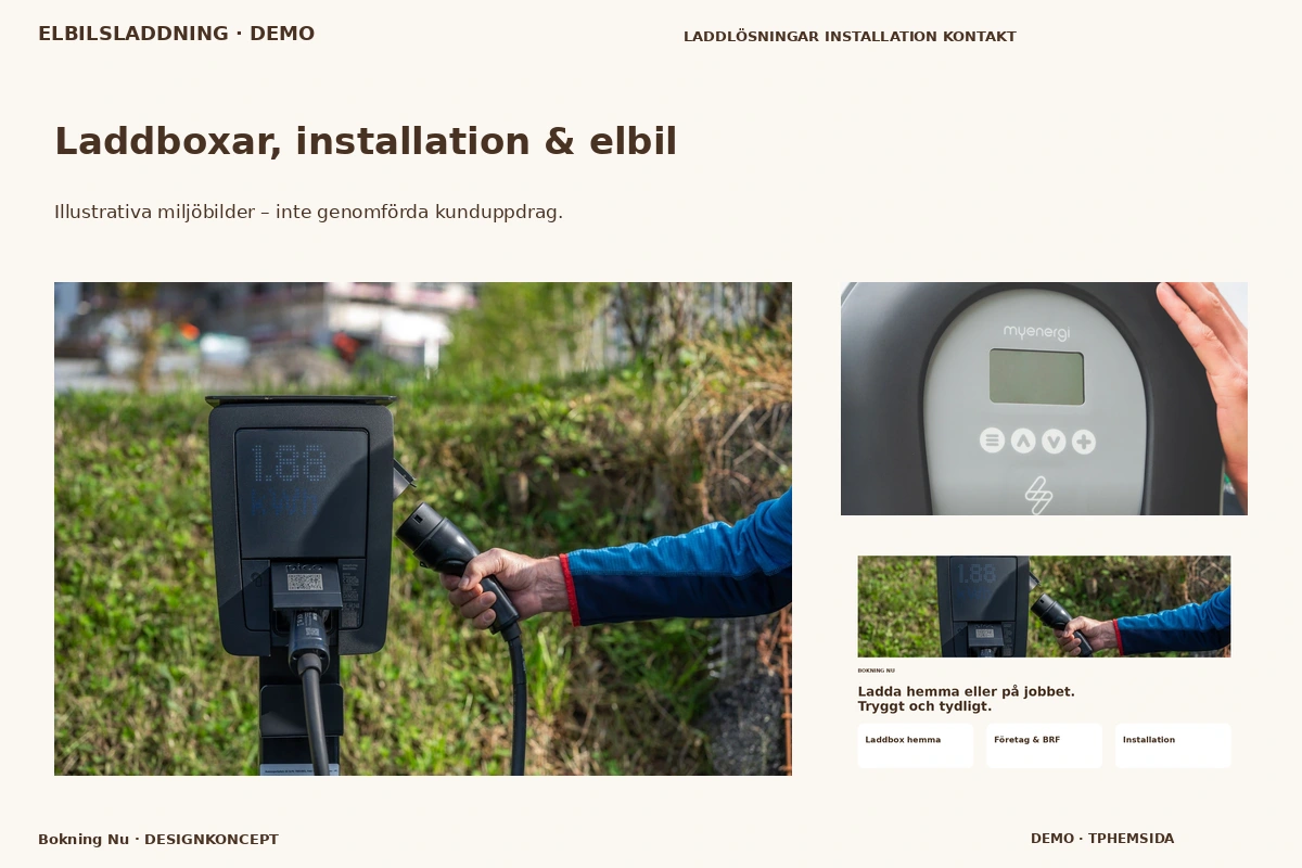 Bokning Nu – Laddboxar, installation & elbil för elbilsladdning