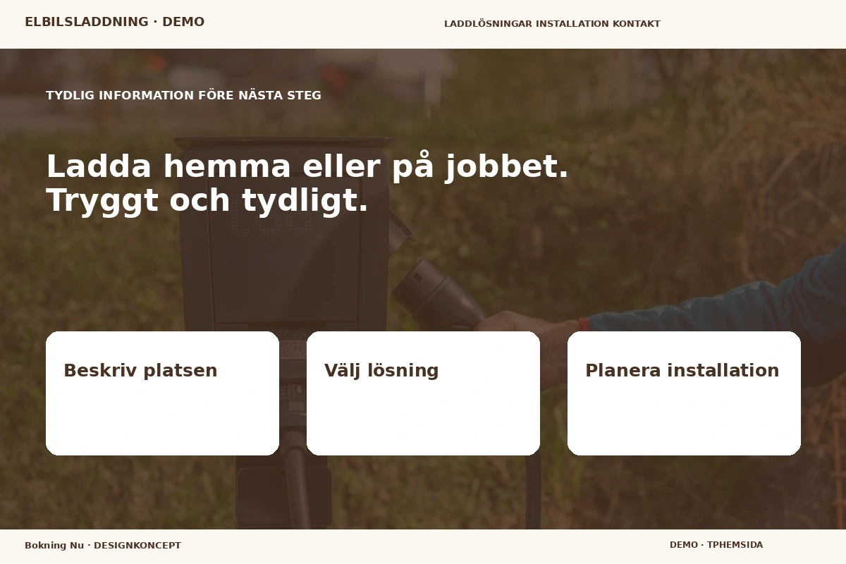 Bokning Nu – Inför ditt val för elbilsladdning